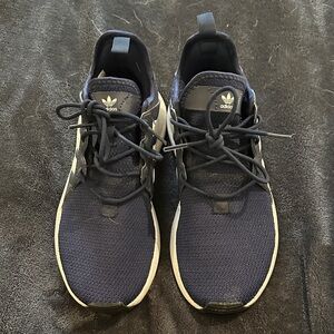 Adidas big kids Navy and White Sneakers